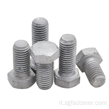 Bulloni Hex Bulloni Grado 4.8/ 8.8/ 10.9/ 12.9 DIN 933 Exagon Heavy Hex Bolt per macchinari